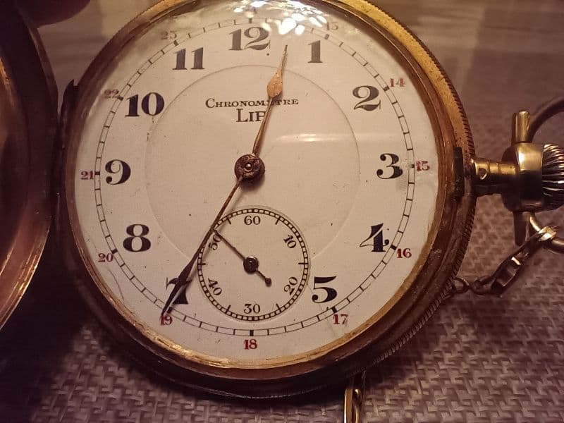 Reloj de bolsillo de oro S G Reloj de bolsillo de oro S G