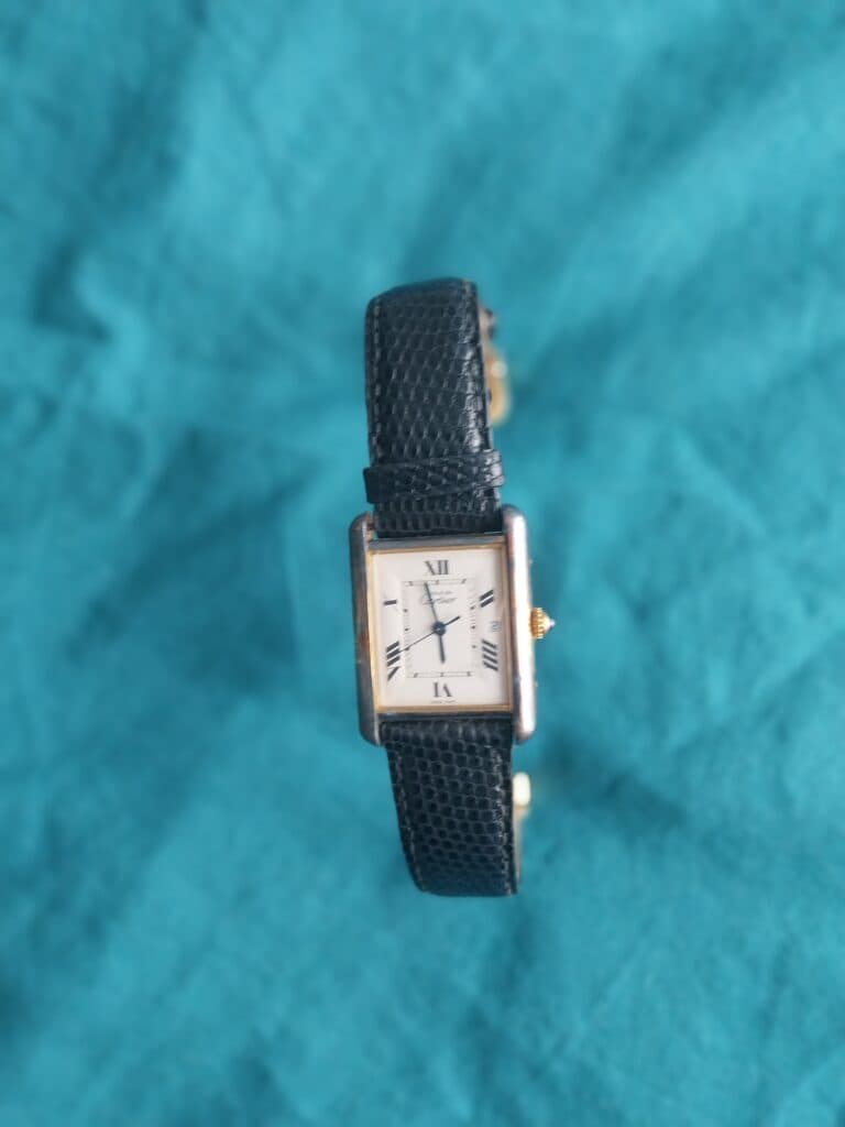 Reloj Must de Cartier vintage en plata y chapado en oro Reloj Must de Cartier vintage en plata y chapado en oro